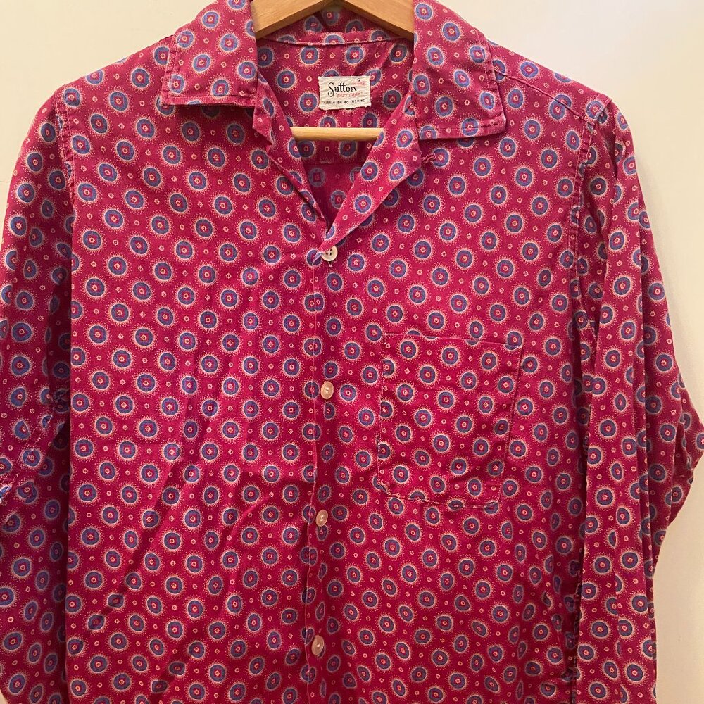 Vintage men's casual shirt